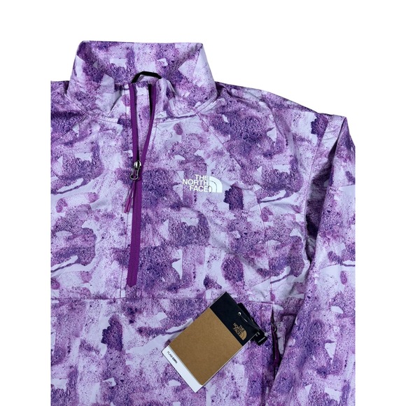 The North Face Jackets & Blazers - NEW The North Face Hydrenaline WindWall Pullover Jacket Purple Abstract Small